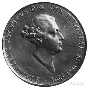 medal koronacyjny sygnowany T. Pingo wybity w 1764 roku...