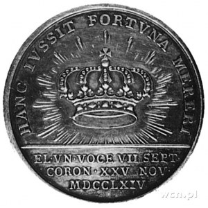 medal autorstwa T. Pingo wybity z okazji koronacji, j.w...