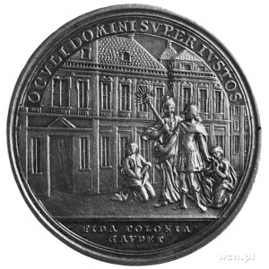 medal sygnowany IL Oexlein wybity w 1771 roku w Norymbe...