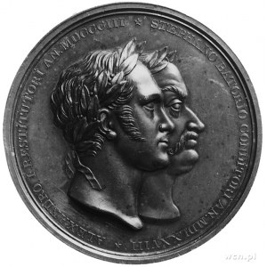 medal sygnowany G TEODOR TOLSTOI, wybity w 1828 roku z ...