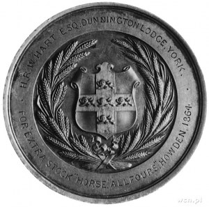 medal nagrodowy Towarzystwa Rolniczego w Yorkshire z ro...