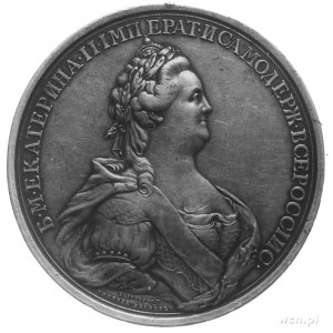 medal wybity z okazji wizyty carycy Katarzyny II na Kry...