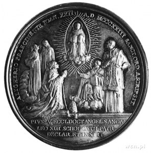 medal z roku 1923- Pius XI (1922-1939), Aw: Popiersie p...