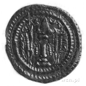 Zamasp, drachma (497-499), Aw: Popiersie króla w prawo,...