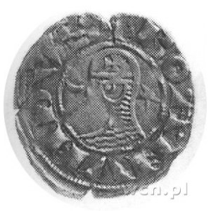 Antiochia- Bohemund III 1149-1163, denar, Aw: Popiersie...