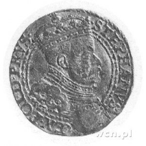 dukat 1586, Gdańsk, Aw: Popiersie w koronie i napis, Rw...