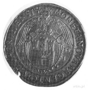 talar 1635, Toruń, Aw: Półpostać króla w zbroi, koronie...