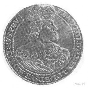 talar 1640, Gdańsk, Aw: Popiersie w koronie i napis, Rw...