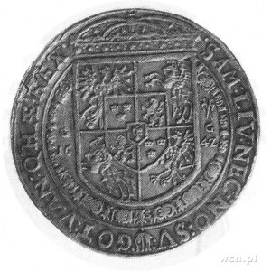 talar 1642, Bydgoszcz, Aw: Popiersie w koronie i napis,...