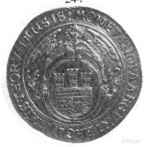 talar 1642, Toruń, Aw: Półpostać króla w zbroi, koronie...
