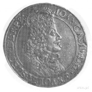 talar 1649, Gdańsk, Aw: Popiersie w koronie i napis, Rw...