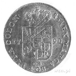 złotówka 1790, Warszawa, j.w., Plage 297, justowana