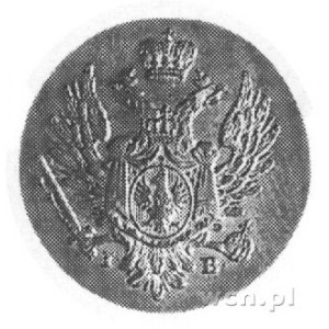 grosz 1818, Warszawa, Aw: Orzeł, Rw: Nominał, Petersbur...