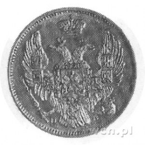 3 ruble= 20 złotych 1834, Petersburg, Aw: Orzeł carski,...