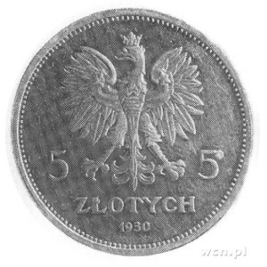5 złotych 1930, Warszawa, Głęboki Sztandar