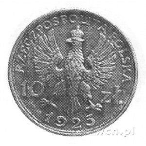 10 złotych 1925, Głowy Kobiety i Mężczyzny, wybito 50 s...