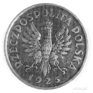 5 złotych 1925, Konstytucja, 100 perełek, na awersie mo...