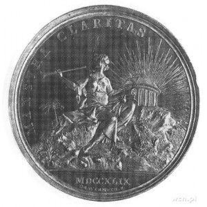 medal Henryka Brühla autorstwa Wermutha 1749 r., Aw: Po...