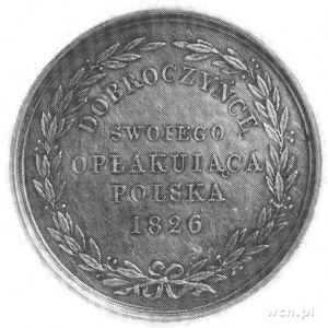medal z okazji śmierci cara Aleksandra I wybity w 1826 ...