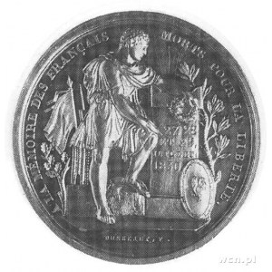 medal autorstwa Dusseauta wybity z okazji Rewolucji Lip...