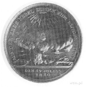 medal z okazji śmierci królowej pruskiej w 1810 r., syg...