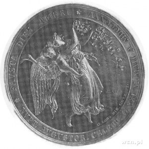medal sygnowany Loos, Gube wybity w 1825 r. z okazji ma...
