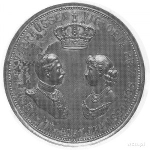 medal z okazji zaślubin Wilhelma księcia pruskiego z Wi...