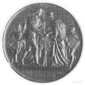 medal z okazji zaślubin Wilhelma księcia pruskiego z Wi...