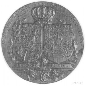 medal wybity z okazji zaślubin księcia Ernesta Augusta ...