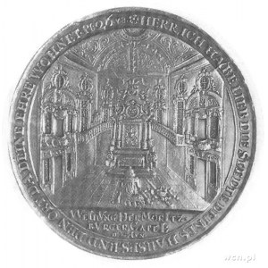 medal z 1672 r. z okazji odnowienia kaplicy w Moritzbur...
