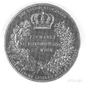 medal wybity w 1891 r. nakładem Towarzystwa Numizmatycz...