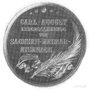 medal z okazji śmierci wielkiego księcia Sachsen- Weima...
