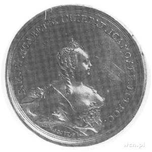 medal z okazji śmierci carycy Elżbiety, sygn. B. Scott,...