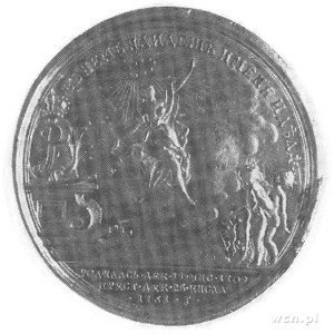 medal z okazji śmierci carycy Elżbiety, sygn. B. Scott,...