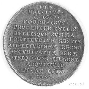 medal z okazji śmierci króla Gustawa Adolfa w bitwie po...
