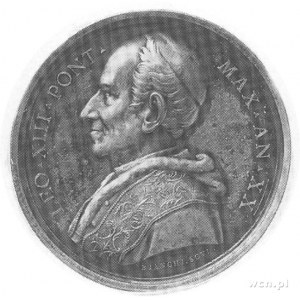 medal sygn. F. Bianchi, Aw: Popiersie papieża w lewo i ...