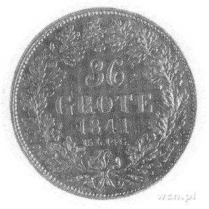 1/2 talara= 36 grote, 1841, Aw: Tarcza herbowa Bremy, w...