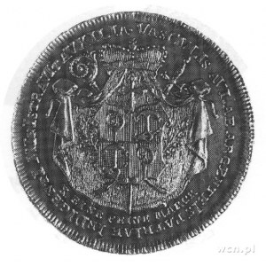 talar 1796, Aw: Popiersie biskupa, w otoku napis, Rw: T...