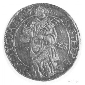 talar 1623, Aw: Tarcza herbowa, w otoku napis, Rw: Św. ...