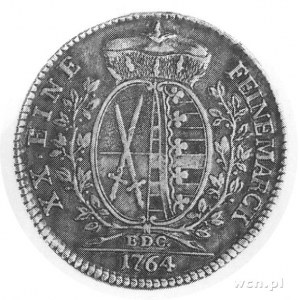 gulden 1764, j.w., Merseb.1916