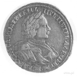 rubel 1720, Aw: Popiersie; w szacie sygn. O.K., w otoku...