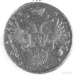 rubel 1733, j.w., Mich.86, Uzdenikow 680