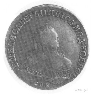 rubel 1751, Petersburg, j.w., Mich. 164, Uzdenikow 806