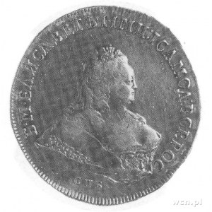 rubel 1752, Petersburg, j.w., Mich. 187, Uzdenikow 816