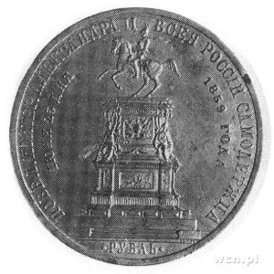 rubel 1859- pomnikowy, j.w.