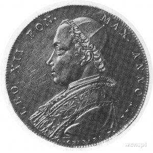 scudo 1825, Aw: Popiersie papieża, Rw: Personifikacja K...