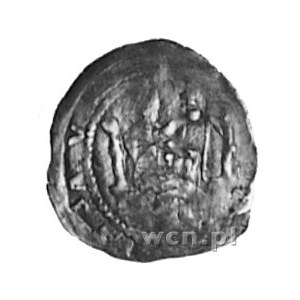 Iwo Odrowąż 1218-1229, denar, Aw: Książę siedzący na tr...