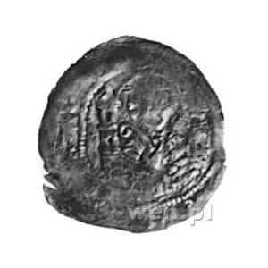 Iwo Odrowąż 1218-1229, denar, Aw: Książę siedzący na tr...