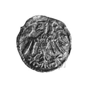 denar 1539, Gdańsk, Aw: Orzeł Ziem Pruskich, Rw: Herb G...