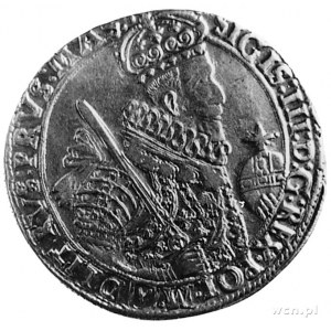 talar 1629, Bydgoszcz, Aw: Popiersie w koronie i napis,...